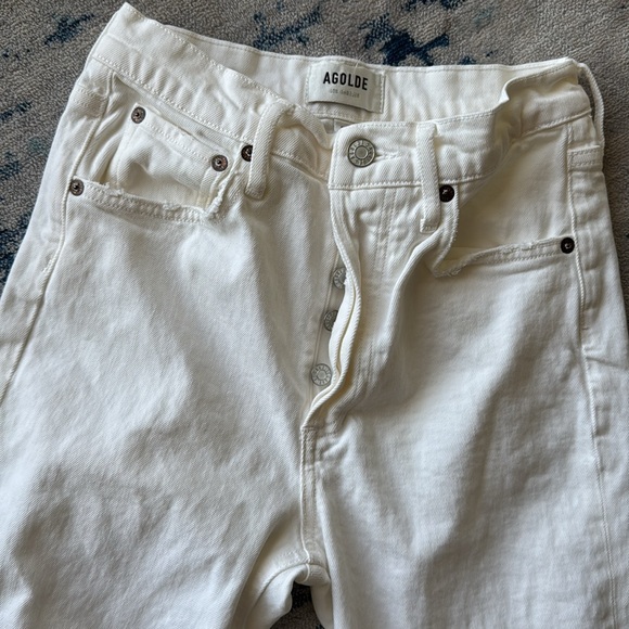 Agolde Riley Crop High Rise Jeans - Picture 2 of 11